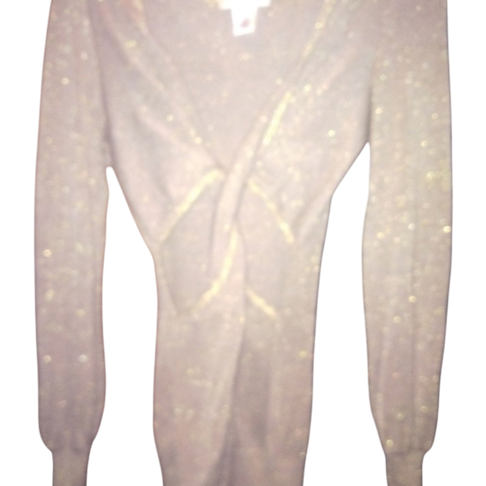 Arden B Gold V-Neck Sweater